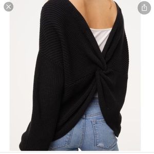 LOFT twist back sweater